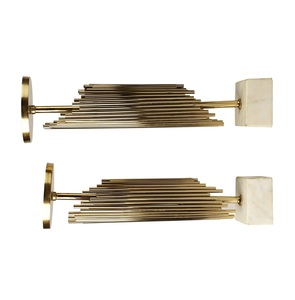 Contemporary Gold Metal <b>Candle</b> Stand Set with Durable Base Perfect for Elegant Home and Table Decor Available In <b>Bulk</b> Quantity - Product Image 2