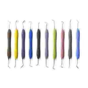 Nuevo Kit de Instrumentos Quirúrgicos Dentales con Empuñadura Ergonómica, Juego de Herramientas Orales Manuales en Varios Colores de Dentavex - Product Image 3