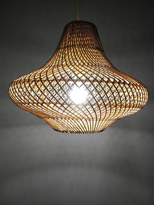 Premium Craftsmanship Bamboo Rattan Ceiling <b>Light</b> Artisan Hanging Lamp for Modern Living Spaces - Product Image 3