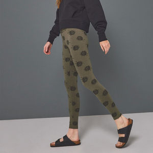 2024 Best Design Custom Compression Women's Leggings Solid Four-Way Stretch High Quality Polyester Knitted Fabric for Gym Use - Product Image 3