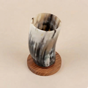 Verre en corne de buffle écologique fait main avec forme naturelle - REHMAN CRAFT - Product Image 6