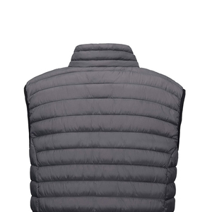 2026 Best <b>Men</b> Puffer Vest Stand Collar Zipper Closure Windproof Solid Color Casual Winter Outerwear 100% Polyester Fiber Filling - Product Image 4
