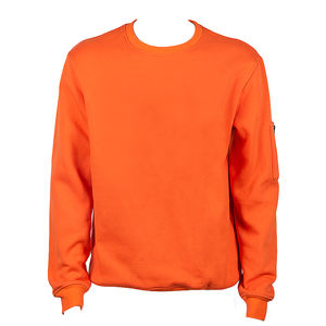 Sudadera sencilla y moderna de cuello redondo, venta al por mayor, personalizada, de alta calidad, de algodón tejido, estilo oversize y corte cuadrado con cremallera. - Product Image 1