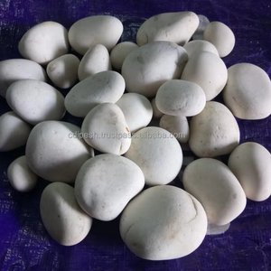 MMArt Galets de rivière naturels blanc cassé, garantie 5 ans et plus, écologiques pour l'aménagement paysager et la décoration de jardin - Product Image 1