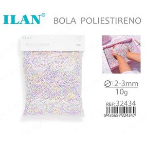 ลูกบอลโฟมโพลีสไตรีน ขนาด 2-3 มม. น้ำหนัก 10 กรัม สำหรับงานฝีมือและของตกแต่ง - Product Image 1
