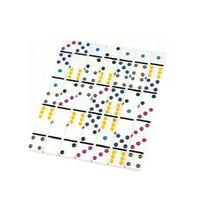 Juego de Dominó de Resina Colorido con Caja a Juego, Juego de Mesa de Rompecabezas, Juego de Dominó Doble 6 - Product Image 1