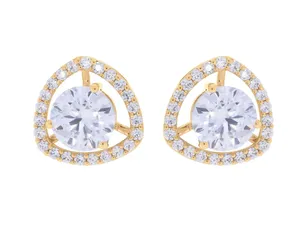 Pendientes de Diamantes Cultivados en Laboratorio con Certificación IGI de 4.69 Quilates, Redondos, en Oro Blanco de 14k - Product Image 3