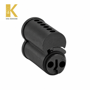 Cilindro de Cerradura Intercambiable con Logotipo Personalizado Disponible, Latón Negro Mate, 6 Pines, Ranura en D, para Seguridad de Puertas - Product Image 6
