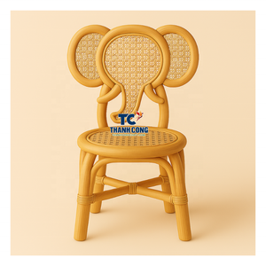Sillas modernas de ratán para niños con silla de mimbre para bebés-Ratán natural hecho a mano ecológico para uso en el dormitorio del hogar - Product Image 1