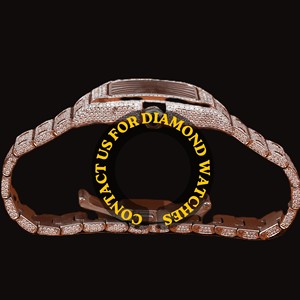 Nouvelle montre à quartz avec cadran carré vert en verre, chiffres romains, entièrement sertie de diamants Moissanite, tendance Hip Hop, cadeau d'anniversaire de mariage, unisexe - Product Image 5