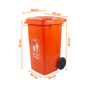 High Quality 100L Eco-Friendly Plastic Industrial Trash <b>Bin</b> Lids Durable Water Resistant for Outdoor Parks Restaurants Hotels - Product Image 2
