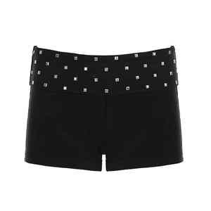 Shorts Casuales de Rayón y Spandex de Alta Gama, Suaves al Tacto, con Gestión de Humedad, Silueta Moderna, Ropa Elegante para el Día a Día para Mujer - Product Image 1