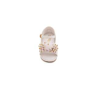 Sandales à talons pour filles blanches style formel KD9627 - Product Image 1