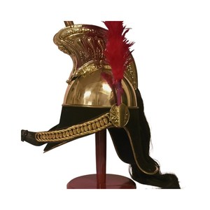 Casque de pompier britannique vintage en laiton poli fait main CH Calvin, idéal pour Halloween, la remise des diplômes ou Noël - Product Image 2