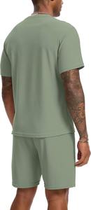 Ensembles courts pour hommes, tenues en 2 pièces, ensembles de survêtements d'été tendance, ensemble décontracté à manches courtes et shorts pour hommes - Product Image 3