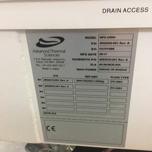 เครื่องทำความเย็น MPX05RH ของ Advanced Thermal Sciences – อุปกรณ์และชิ้นส่วนเซมิคอนดักเตอร์คุณภาพระดับโลกที่ได้รับความไว้วางใจ - Product Image 4