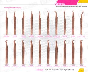 Pinzas para Pestañas de Acero Inoxidable de Marca Privada al por Mayor, Pinzas para Pestañas con Agarre Suave y Sostenible para Extensiones de Pestañas - Product Image 6