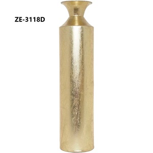 Jarrón de Mesa Moderno de Latón ZE-3118B, Hecho a Mano, Acabado Dorado, Jarrón Decorativo de Metal para Flores, para Diseño de Interiores del Hogar - Product Image 2