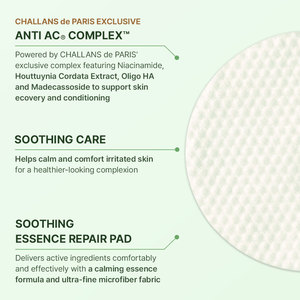 Cosmétiques coréens CPNP [CHALLANS De PARIS] Tampons de coton réparateurs pour peaux abîmées à l'extrait de Heartleaf et Madecassoside, 50 tampons, 120 ml - Product Image 6
