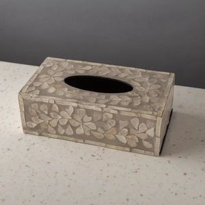 Luxury Bone Inlay Resin <b>Tissue</b> Box Featuring Premium Finish Artistic Design <b>For</b> Sophisticated Interior Styling - Product Image 6
