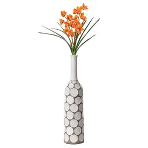 Vase de sol moderne en laiton avec motif nid d'abeille, pièce décorative faite à la main - Product Image 5