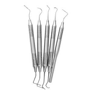 Dental Composite Instrument Kit 5PCS Restorative Filling Modeling Carving Instruments German Steel Lightweight Hollow Handle - Product Image 1