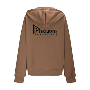 Custom Women's <b>Brown</b> Hooded Tracksuit Set Full Sleeve Zipper Front <b>Jogger</b> Pants Casual Sportswear Tracksuit - Product Image 3