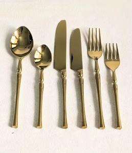 <b>Golden</b> tone of brass <b>cutlery</b> pairs especially well with warm lighting food safe beautiful flatware besteck <b>set</b> - Product Image 4