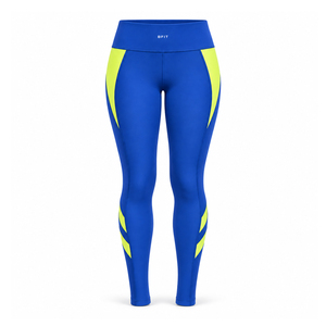 Leggings de compression côtelés pour femme, taille haute, longueur cheville, en tissu extensible quadridirectionnel, imprimés par sublimation avec logo personnalisé - Product Image 1