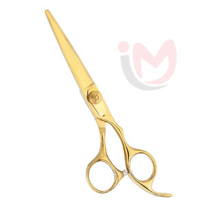 Tijeras de Peluquería Profesionales de Acero Inoxidable Premium, Rectas y Afiladas, de 6.5 Pulgadas, Color Dorado, para Corte de Cabello - Product Image 1