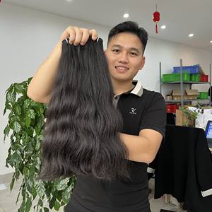 Cheveux Vietnamiens Bruts Haute Qualité Grade 12A Cheveux Ondulés Naturels Beaucoup Texture Pleine Longueur 100% Extensions de Cheveux Humains - Product Image 1