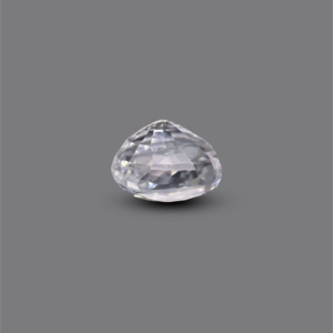 Loose 3.95 Carat White Zircon Gemstone for Fine Jewelry 6mm Paraiba Color - Product Image 3