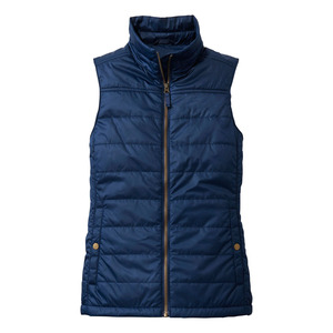Gilet matelassé en nylon personnalisable pour femme grande taille, décontracté, à capuche, chaud pour l'hiver, sans manches, respirant, OEM - Product Image 6