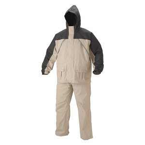 100% Polyester Reflective <b>Raincoat</b> Jacket for <b>Men</b> Women Waterproof Rain Suit for Outdoor Activities Hiking Camping - Product Image 1