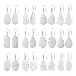 Aretes Colgantes de Scolecita Blanca, Plata de Ley 925, Estilo Vintage, Regalo para Niños, Bodas, Compromisos y Fiestas - Product Image 1