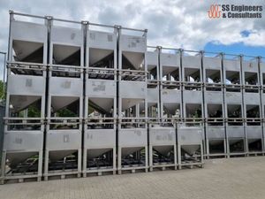 750 Litre Stainless Steel Transport Tank with Motor Engine Gear PLC | Hygienic Industrial Container (10722) - Product Image 2