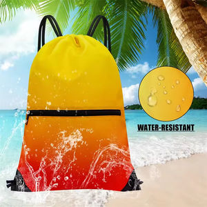 Sac à dos de sport personnalisé en polyester de qualité supérieure avec cordon de serrage, sac de sport recyclé, imperméable, avec logo promotionnel, sacs à cordon de serrage pour la remise en forme - Product Image 6