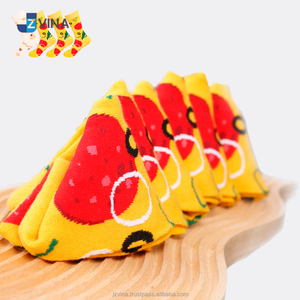 Calcetines de Pizza Personalizados para Hombre, Transpirables, con Estampado Digital, en Caja de Regalo, Novedad, de Algodón, Diseño de Comida, Marca Privada, Creativos - Product Image 2