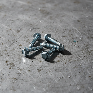 Heavy Duty Carbon Steel Zinc Plated Roofing Construction Fasteners-Self Drilling TEK Point Hex Drive <b>Screws</b> Class 4.8/6.8 Coarse - Product Image 1