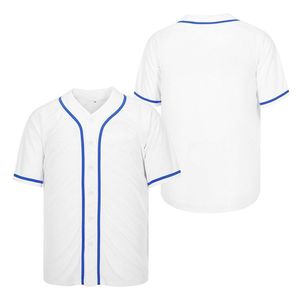 Maillot de baseball en stock, tenue décontractée d'entraînement, broderie personnalisée, impression de numéros et de lettres, chemise de baseball boutonnée - Product Image 2