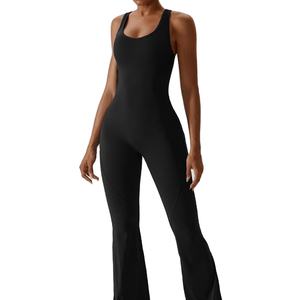 Mono Deportivo sin Espalda para Mujer, Ideal para Gimnasio, Fitness, Pilates, Deportes, con Cintura Elástica, para Correr, Yoga - Product Image 1