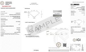 Diamante Cultivado en Laboratorio CVD de Corte Radiante de 2.50 Quilates, Color E, Claridad VS1, con Certificado IGI para Diseño de Anillo de Compromiso - Product Image 2
