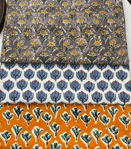 Tela de Algodón Estampada de 58/60 Pulgadas con Patrón Floral, Tejido de Peso Medio para Textiles del Hogar - Product Image 1