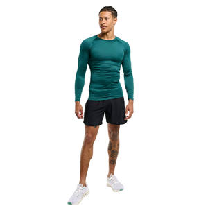 Camisetas de Compresión para Hombre, Cuello Redondo, Ajuste Slim, Secado Rápido, Transpirables, Tejido de Spandex/Poliéster, Antiencogimiento, Ecológicas, para Entrenamiento - Product Image 1
