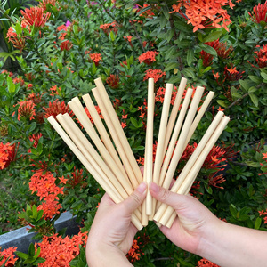 Pailles en bambou biodégradables et écologiques, personnalisables avec logo gravé au laser, pour bubble tea et usage en voyage, fabriquées au Vietnam - Product Image 2