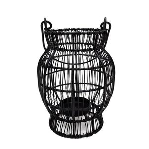 Lanterne suspendue de style populaire, mini format, pour la maison, les villas, éclairage de sol et de table, utilisation décorative, porte-bougie en métal. - Product Image 2