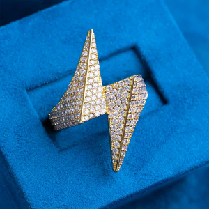 แหวนทอง14K สำหรับผู้ชาย925หรูหราออกแบบได้ตามต้องการด้วยเพชรโมอิสสำหรับเป็นของขวัญแต่งงาน - Product Image 1