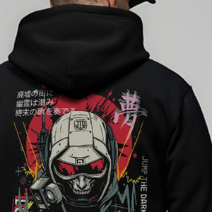 Sweat-shirt à capuche personnalisé pour homme, imprimé sur mesure, respirant, en molleton de coton de haute qualité, avec design personnalisé - Product Image 5