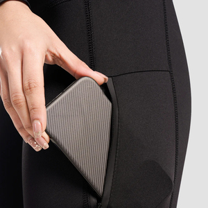 Leggings con Cierre, Cintura Alta, Elásticos, Tejidos, para Yoga, Transpirables, para Fitness, Casuales, con Costuras y Logotipo en la Cintura - Product Image 6