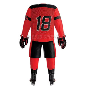Uniforme de hockey sur glace léger, couleur unie, qualité supérieure, prix de gros, uniforme de hockey sur glace pour adulte - Product Image 3